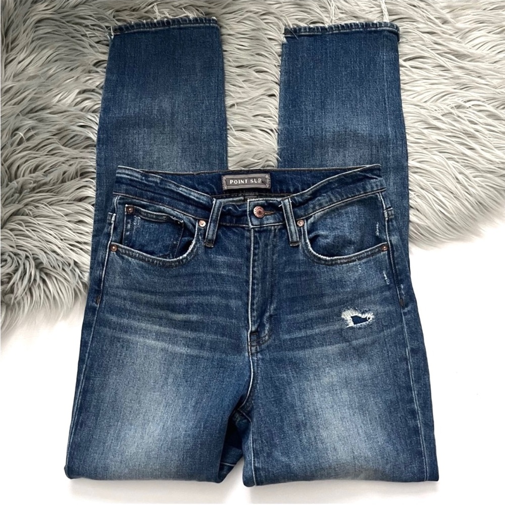 J. Crew Point Sur Step Hem Straight Leg Jeans